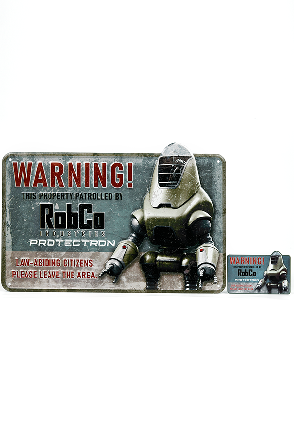 Fallout RobCo Security Metal Sign - Image 4